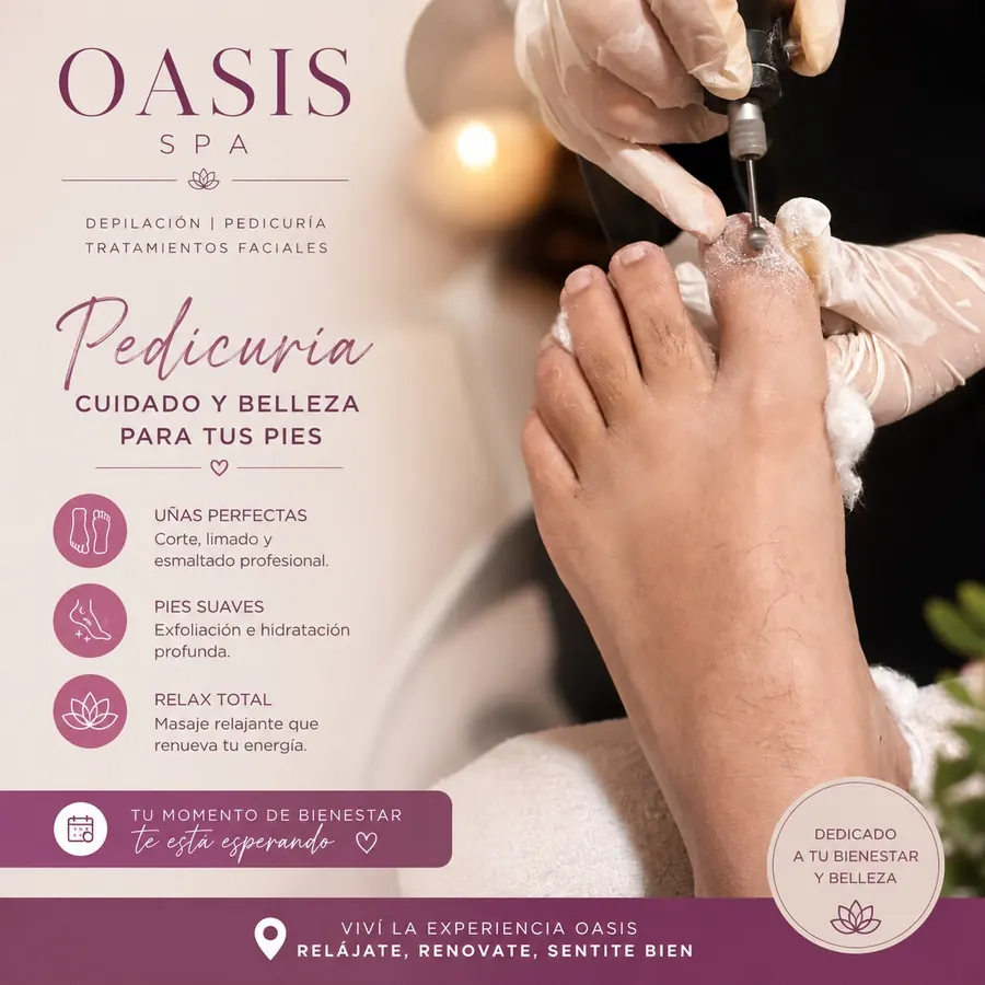 Pedicuría en Spa Oasis