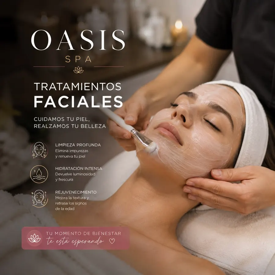 Tratamiento facial en Spa Oasis